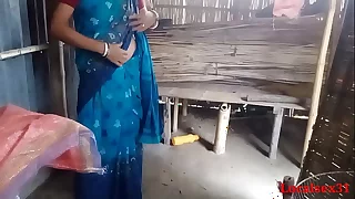 Sky Blue Saree Sonali Thing embrace in Brother in Law clear Bengali Audio ( Official Peel By Localsex31)